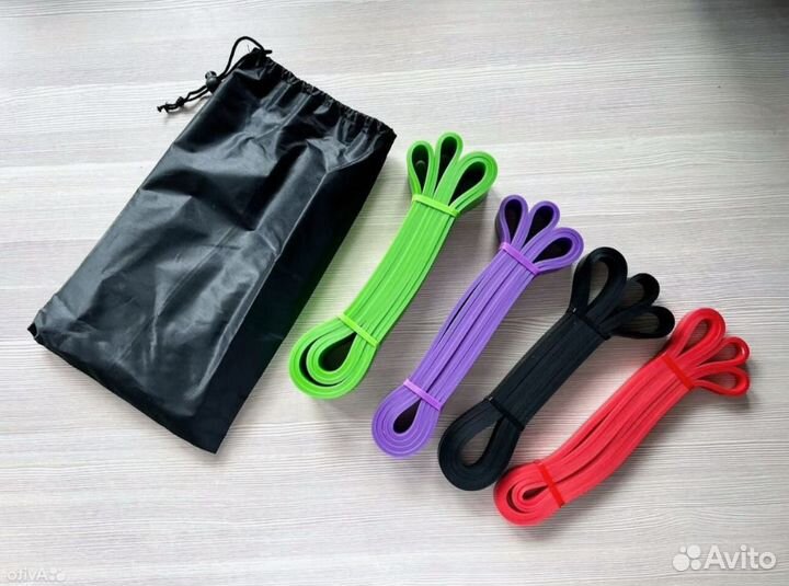 Резинки для фитнеса. Новые 4 штуки