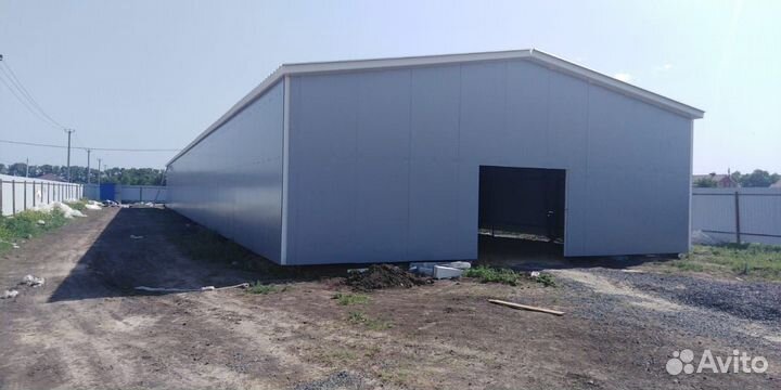 Быстровозводимые ангары, склады из сэндвич панелей