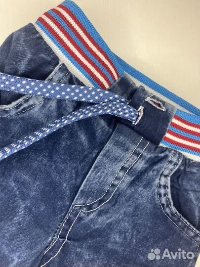 Джинсы утепленные на мальчика до года