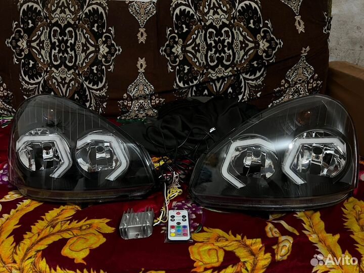 Фары приора с ргб галочками