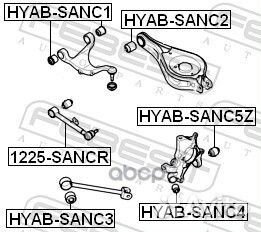 Тяга подвески поперечная зад прав/лев 1225S