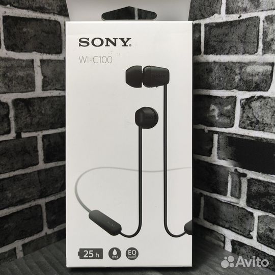 Беспроводные наушники sony wi-c100
