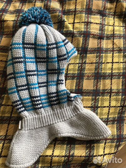 Шапка шлем для мальчика зима