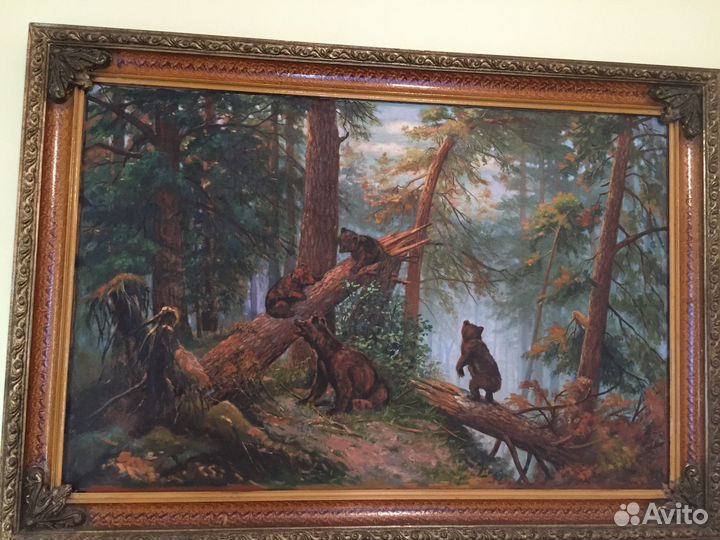 Картина 69х98 медведица и медвежата