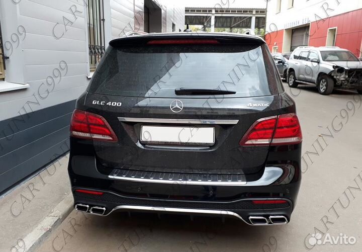 Диффузор 6.3 AMG Mercedes GLE (W166)