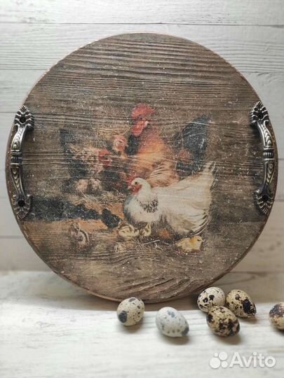 Ручная работа.Подносы 7 разных рисунков