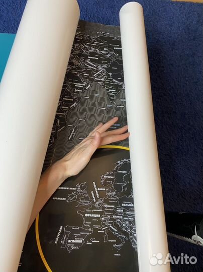 Большая скретч карта true map +