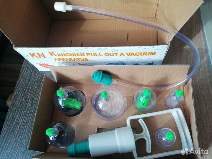 Вакуумные банки для хиджамы 6 штук. Новые