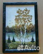 Картина из малахита