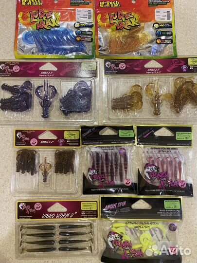 Силиконовые приманки для ультролайта crazy-fish