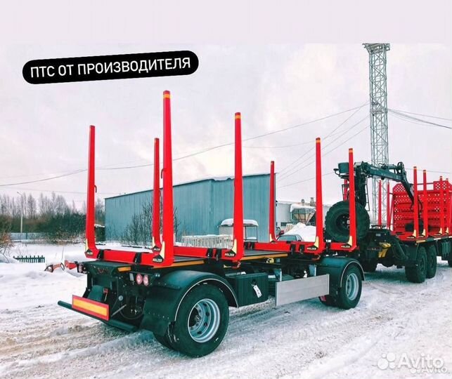 Прицеп лесовоз (сортиментовоз) БиПМ 3392F1, 2024