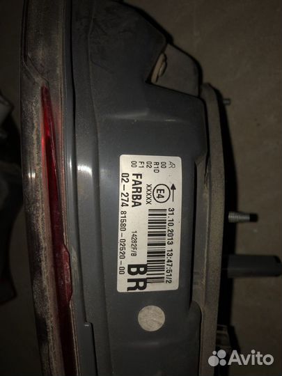 Задние Фонари тойота королла е160/180