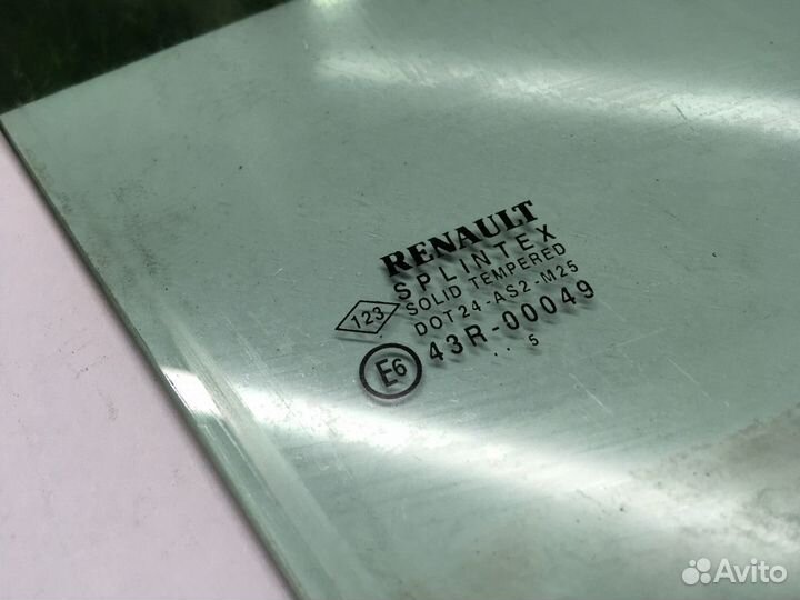 Стекло двери переднее правое Renault Scenic 2