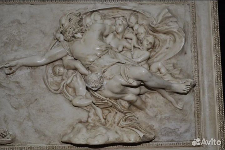 Скульптура Сотворение Адама панно барельеф гипс