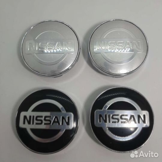 Колпачки Заглушки на литые диски Nissan Ниссан60мм