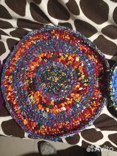 Коврики круглые вязанные