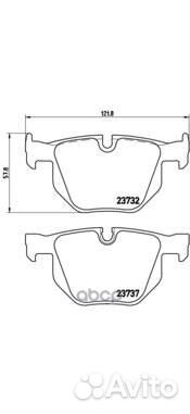 Колодки тормозные дисковые зад P06033 Brembo