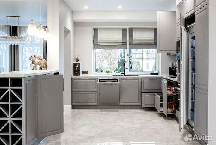 Кухонный гарнитур в современном стиле на заказ