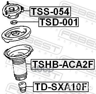 Опора переднего амортизатора TSS054 Febest