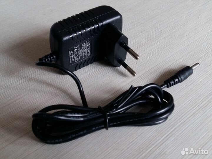 Блок Питания 6В (Ток 1A) 3.5мм*1,2мм (1,2 метра)