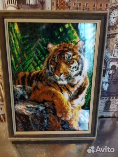 Алмазная мозаика готовые картины Тигр