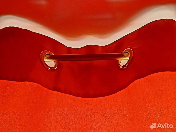 Шторы (занавески) цвет терракотовый