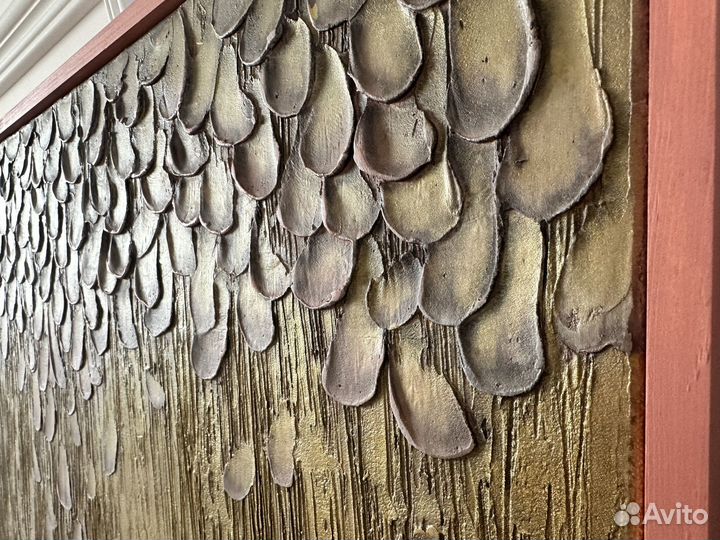 Интерьерная картина текстурная абстракция