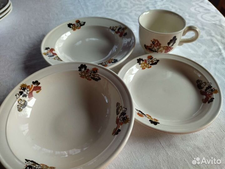 Детская посуда СССР Сорока-белобока зик Конаково