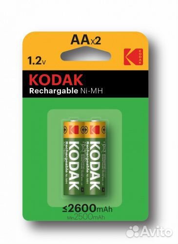 Акб AA 2600mAh kodak 2 шт