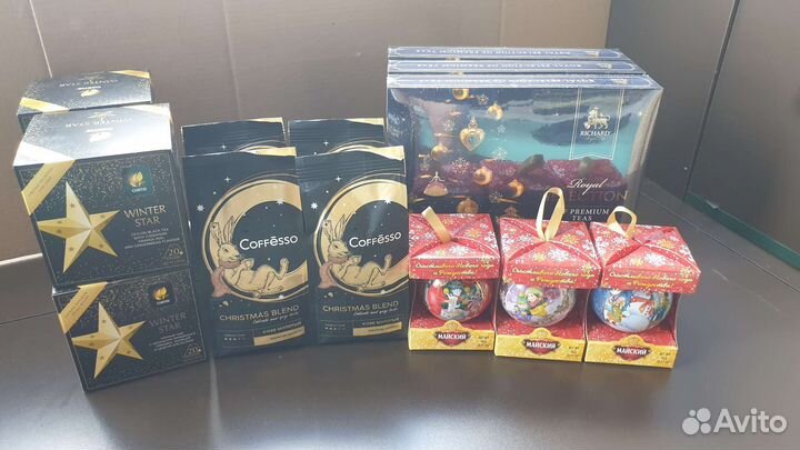 Чай Кертис/Ричард/Майский и Кофе Кофессо молотый