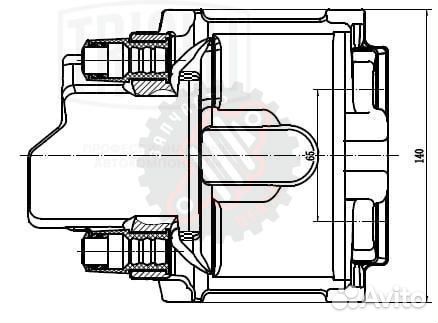 Суппорт тормозной для автомобилей BMW 5 E39 (95)