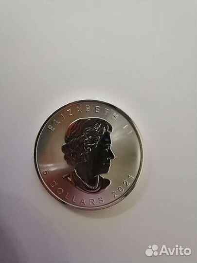 Серебро 9999 Maple Leaf 2021 1 унция