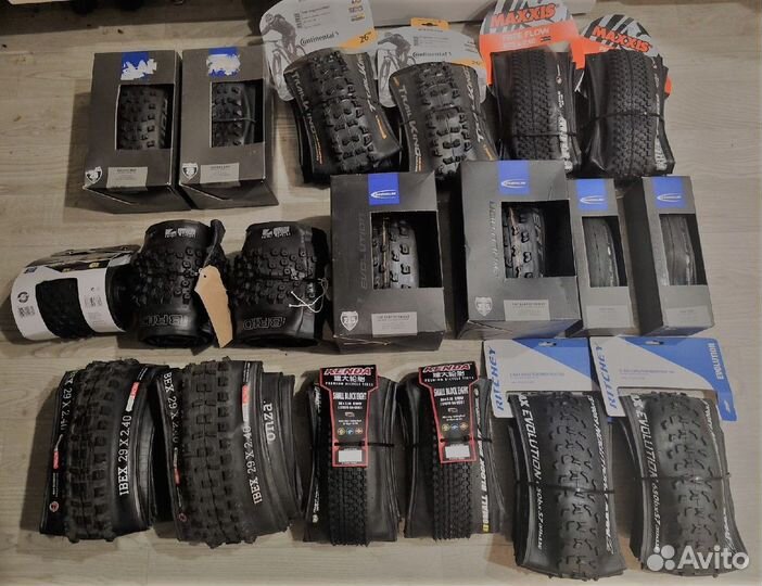 Покрышки складные шоссе, мтб разные conti и др