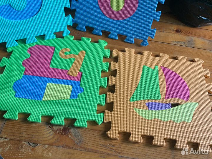 Детский мягкий коврик пазл