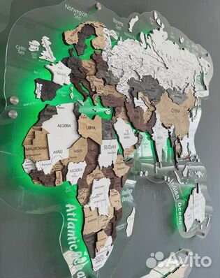 Карта мира на стену