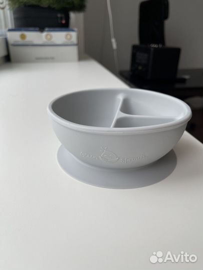 Силиконовая тарелка детская Green Sprouts