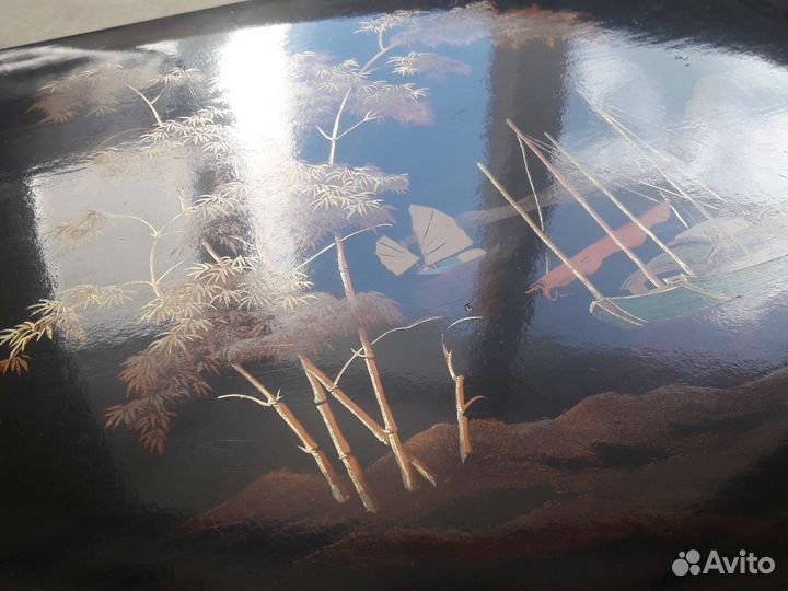 Старинный лаковый альбом для фото