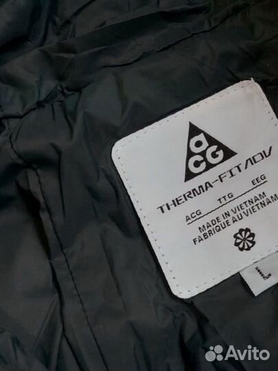 Куртка пуховик nike acg черная