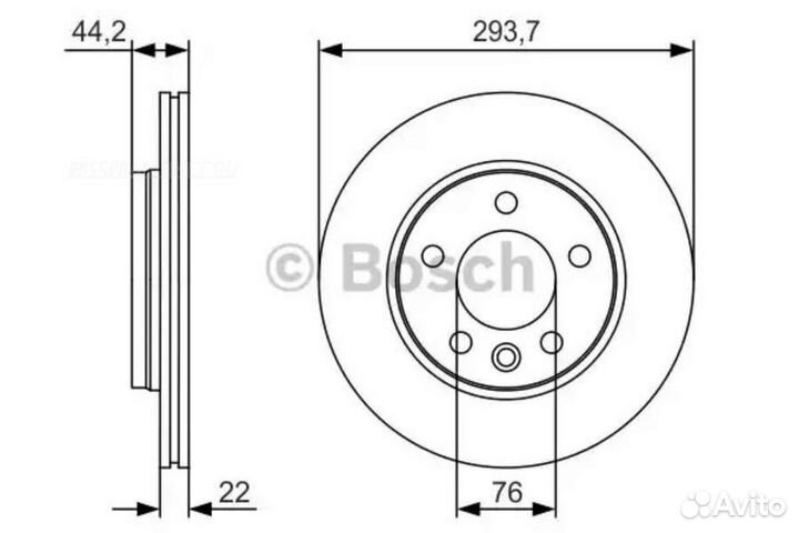 Bosch 0 986 479 S06 Диск тормозной зад LCV