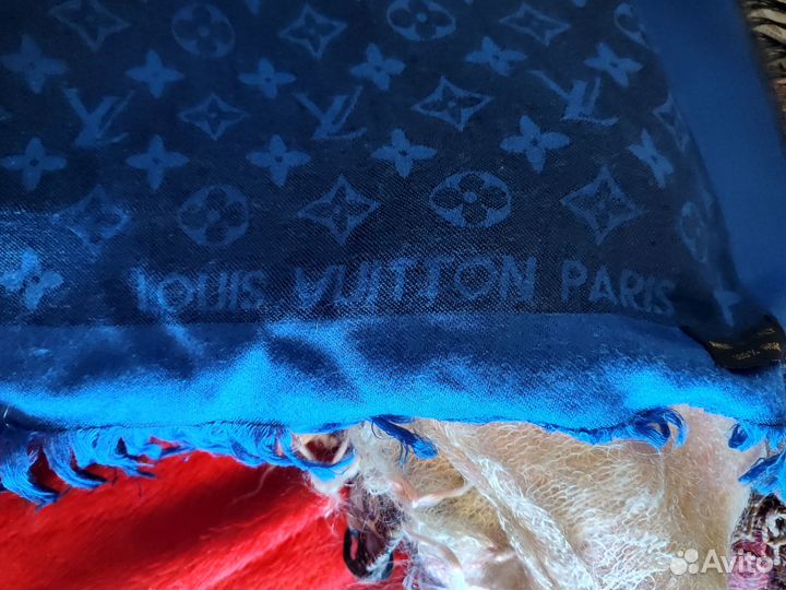 Шаль (с логотипом Louis Vuitton) Синяя