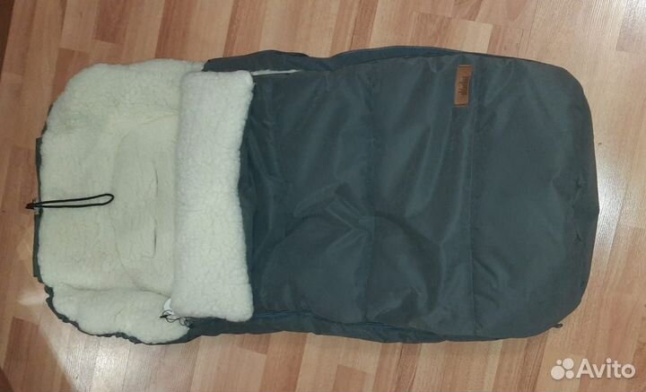 Зимний конверт в коляску на овчине Маркус