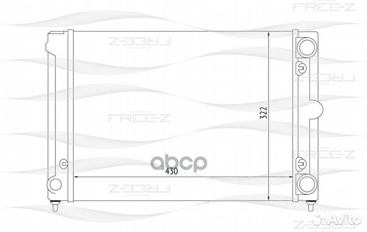 Радиатор двигателя KK0198 free-Z