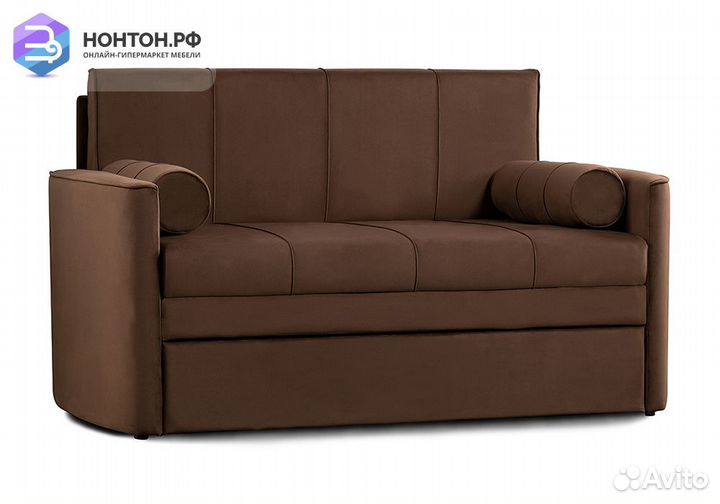 Диван выкатной Мелани коричневый