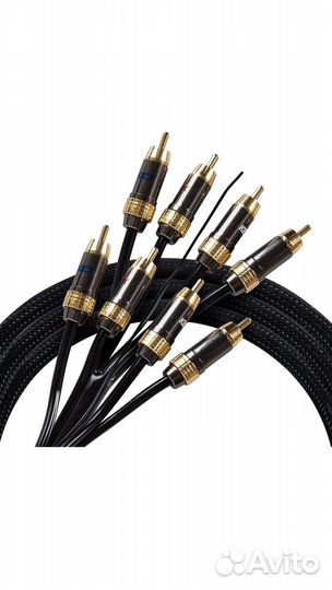 Межблочный четырехканальный кабель Kicx RCA-06