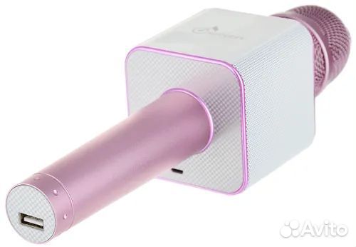 Микрофон для живого вокала MicGeek Q9, розовый