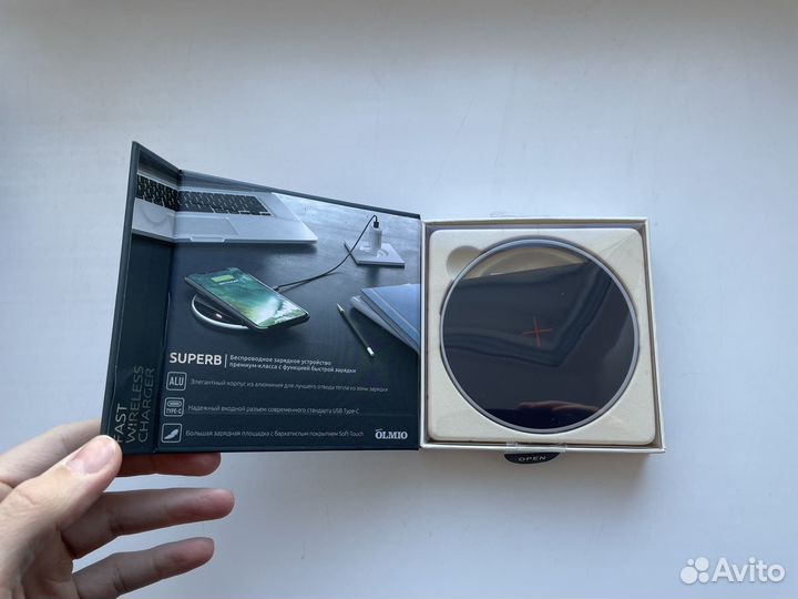 Беспроводное зарядное устройство olmio superb