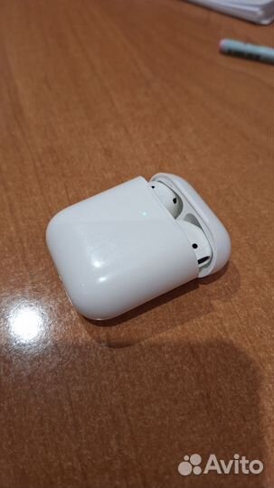Наушники air pods 2 с беспроводной зарядкой