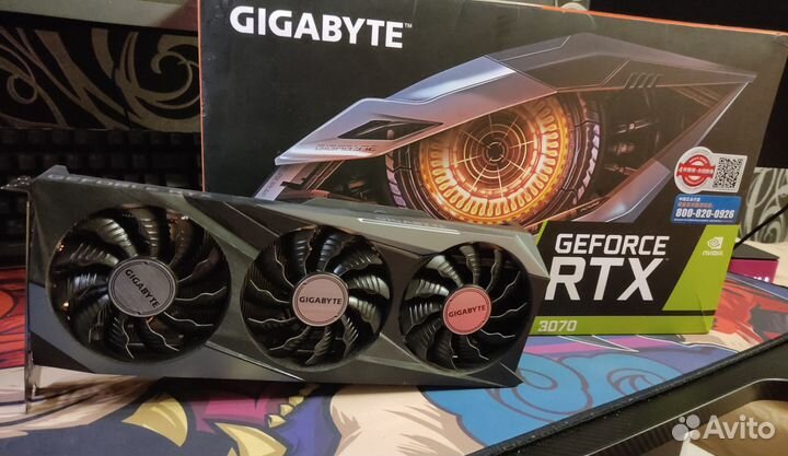 Продаю Gigabyte RTX 3070 Gaming