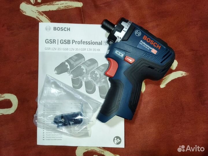 Bosch GSR 12V-35 HX 3Ah 43pcs Комплекты