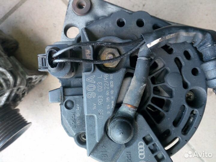 Генератор 90А Шкода, Фольксваген, Ауди, Сеат